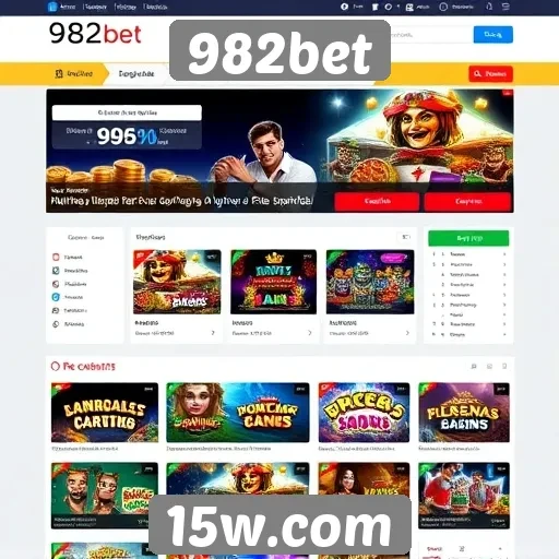 Interface e experiência do usuário no site 982bet